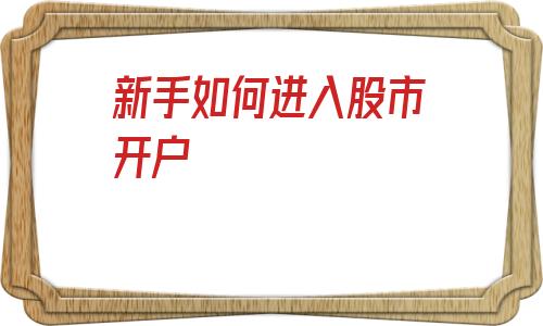 新手如何进入股市开户(新手如何进入股市)