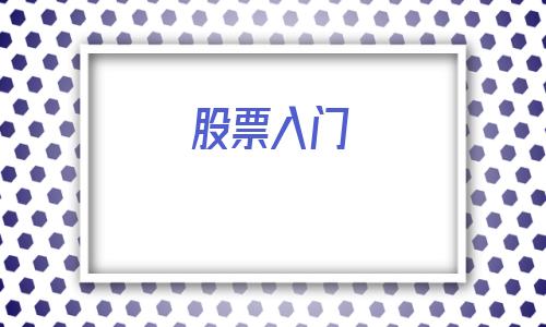股票入门(股票入门基础知识图解)