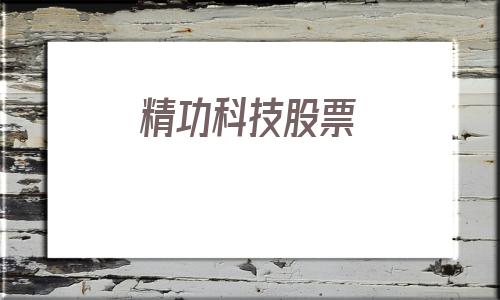 精功科技股票(精功科技股票最新消息)